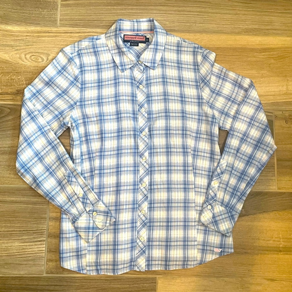 Vineyard Vines Fitted Flannel Shirt - Size: 8